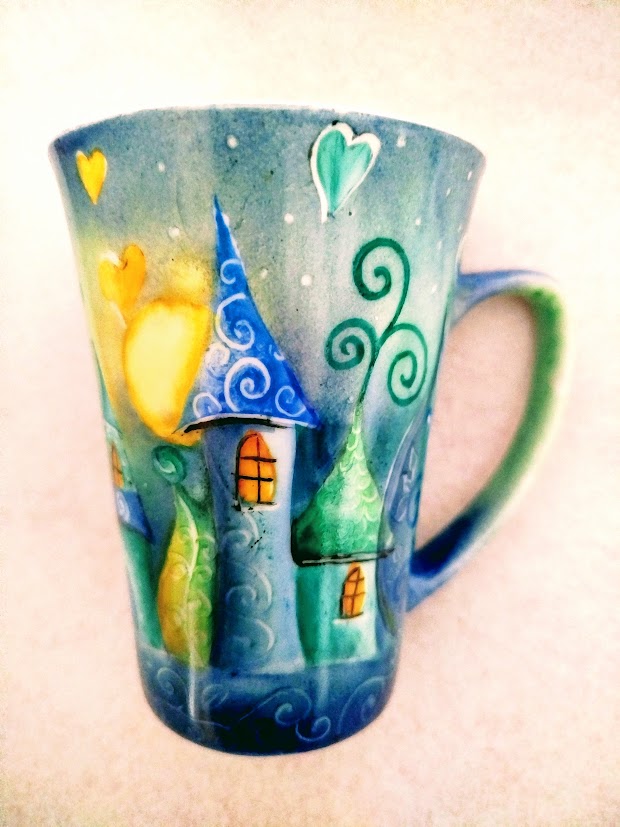 Tazza mug "Borgo dei Sogni" blu