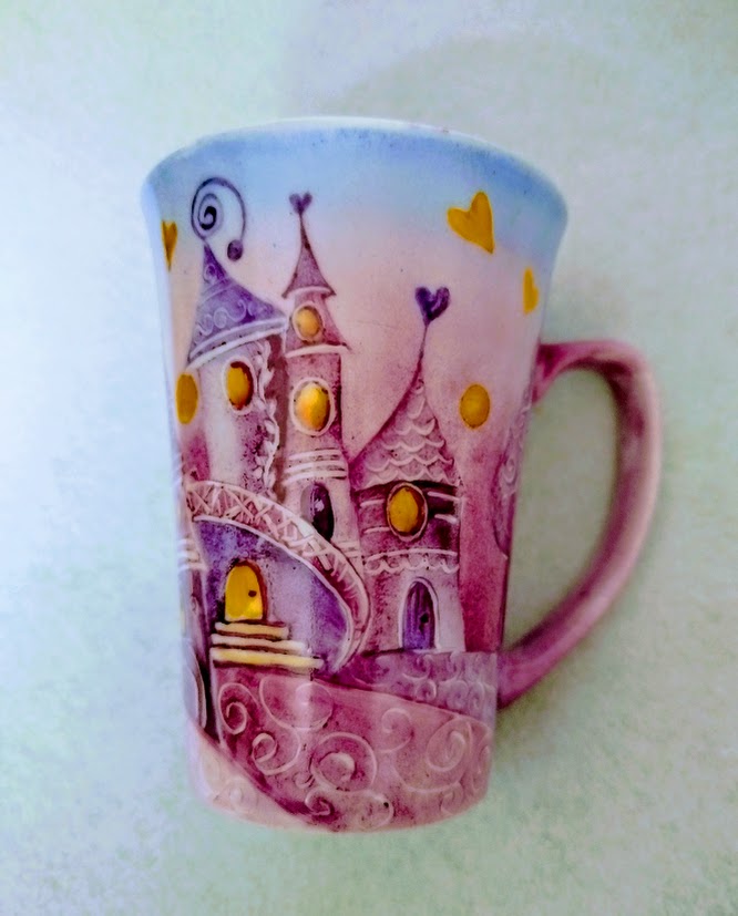 Tazza mug "Borgo dei Sogni" rosa